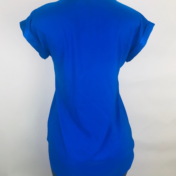 Express Blouse Blue 1/4 zip Women’s size S - Picture 2 of 8